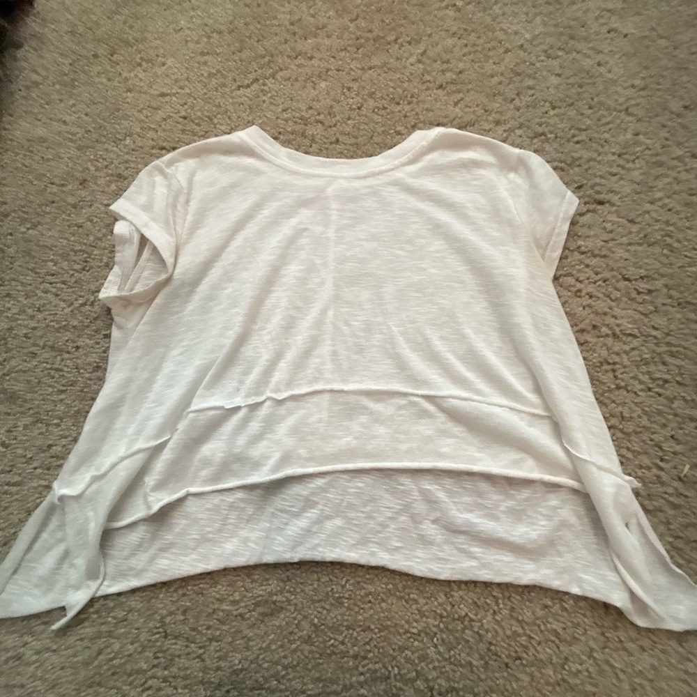 SHEIN White Layered Crop Top